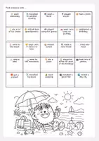 Vorschau - Arbeitsblätter - Welcome Back - Summer Holiday Bingo (+ Holiday Detectives) - Seite 1