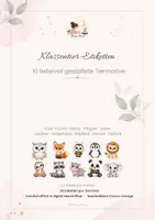 Vorschau - Anderer Materialtyp - Klassentier-Etiketten | 10 Tiermotive - Deckblatt