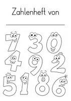 Vorschau - Mal- und Bastelvorlagen - Mathematikheft & Zahlenheft – 5 Designs zum Ausmalen - Seite 2