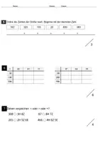 Vorschau - Test - Mathearbeit Klasse 3 - Seite 1
