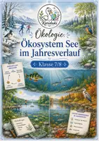 Vorschau - Arbeitsblätter - Ökosystem See: Jahresverlauf & Zirkulation – Arbeitsblatt mit Lösung | Klasse 7/8 - Deckblatt