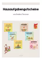 Vorschau - Poster - Hausaufgabengutscheine - Deckblatt