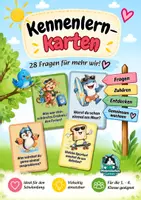 Vorschau - Spiele - Kennenlernkarten Grundschule - 28 lustige Gesprächskarten zum Schulanfang | Klasse 1-4 - Deckblatt