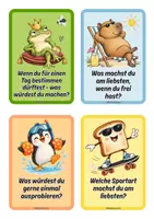 Vorschau - Spiele - Kennenlernkarten Grundschule - 28 lustige Gesprächskarten zum Schulanfang | Klasse 1-4 - Seite 2
