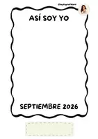 Vista previa - Hojas de trabajo - Así soy yo: secuencia para curso 26-27 - Portada