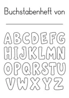 Vorschau - Mal- und Bastelvorlagen - Deutschheft & Buchstabenheft – 6 Designs zum Ausmalen - Seite 2