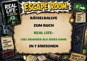 Vorschau - Spiele - Real Life | Unterrichtsmaterial | Escape Room | Quiz | Unterrichtsmaterial | Deutsch Klasse 6-9 | mit Lösungen - Deckblatt