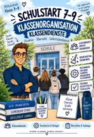 Vorschau - Anderer Materialtyp - Schulstart 7–9 | Klassenorganisation – Klassendienste, Dienstkarten & Aushänge - Deckblatt