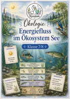 Vorschau - Arbeitsblätter - Ökosystem See: Energiefluss – Arbeitsblatt mit Lösung | Klasse 7/8 - Deckblatt