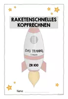 Vorschau - Unterrichtsreihen - Raketenschnelles Kopfrechnen - ZR100 - Plus und Minus - 5 Minuten Zeitlimit (ab Klasse 2) - Seite 1
