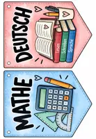 Vorschau - Anderer Materialtyp - Schulstart 7–9 | Klassenorganisation – Fächer-Aushänge & Wimpelkarten - Seite 1