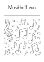 Vorschau - Mal- und Bastelvorlagen - Musikheft – 4 Designs zum Ausmalen - Seite 3