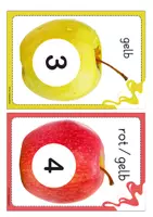 Vorschau - Bildkarten - Apfelsorten Bildkarten Tafelmaterial für Apfel-Schmeck-Experiment - Seite 2