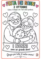 anteprima - Materiale di supporto/inclusione - Festa dei Nonni – 2 ottobre Schede didattiche e biglietto - Pagina di copertina