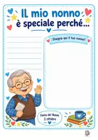 anteprima - Materiale di supporto/inclusione - Festa dei Nonni – 2 ottobre Schede didattiche e biglietto - Pagina 2