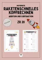 Vorschau - Unterrichtsreihen - Materialpaket - Raketenschnelles Kopfrechnen - Plus und Minus - ZR 20 und ZR 100 - Seite 1