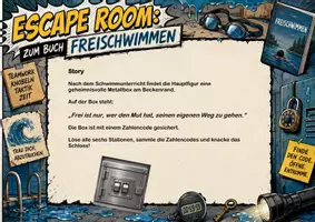 Vorschau - Spiele - Freischwimmen | Unterrichtsmaterial | Escape Room | Quiz | Unterrichtsmaterial | Deutsch Klasse 6-9 | mit Lösungen - Seite 2