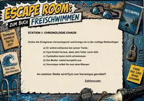 Vorschau - Spiele - Freischwimmen | Unterrichtsmaterial | Escape Room | Quiz | Unterrichtsmaterial | Deutsch Klasse 6-9 | mit Lösungen - Seite 3