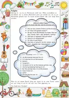 Vorschau - Stundenentwürfe - Erzählkarten und Schreibblätter für Wochenendberichte - Seite 2