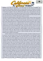 Vorschau - Unterrichtsreihen - California - a golden state? (Writing an argumentative essay) - Deckblatt