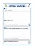 Vorschau - Arbeitsblätter - Elektrische Schaltungen / Schaltpläne zeichnen - Arbeitsblatt - Deckblatt