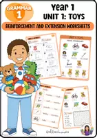 Vista previa - Unidades / Secuencias / Situaciones de Aprendizaje - Grammar 1 (Unit 1: Toys) Letra Ligada - Portada