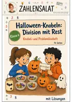 Vorschau - Stundenentwürfe - Halloween-Knobeln: Division mit Rest – Mathematik Klasse 3/4 - Deckblatt