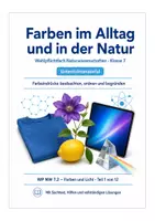 Vorschau - Unterrichtsreihen - Farben im Alltag und in der Natur - Deckblatt
