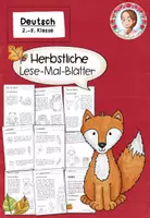 Vorschau - Arbeitsblätter - Lesemalblätter Herbst | Deutsch Klasse 2-3 - Deckblatt