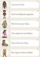Vorschau - Arbeitsblätter - Herbst Lesen - Sätze und Bilder zuordnen | 3-fach differenziert | Leseverständnis, Leseförderung, Deutsch, Lesen 2. Klasse, Lesen 3. Klasse - Seite 3