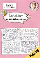 Vorschau - Arbeitsblätter - Sommer Ausmalbilder | Freebie Kunst Klasse 1-4 - Deckblatt