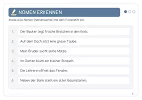 Vorschau - Arbeitsblätter - Lerntheke Nomen - Namenwörter erkennen, begleiten und bilden - Seite 2
