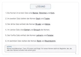 Vorschau - Arbeitsblätter - Lerntheke Nomen - Namenwörter erkennen, begleiten und bilden - Seite 3