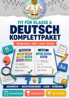 Vorschau - Arbeitsblätter - Fit für Klasse 6 Deutsch - Deckblatt