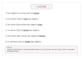 Vorschau - Stationenlernen - Lerntheke Adjektive - Wiewörter erkennen, steigern und genau wählen - Seite 3