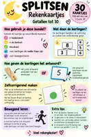 Voorbeeld - Splitsen tot 10 - 30 rekenkaartjes - Voorblad