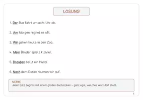 Vorschau - Stationenlernen - Lerntheke Groß- und Kleinschreibung - Satzanfang, Namen, Nomen und Signalwörter - Seite 3