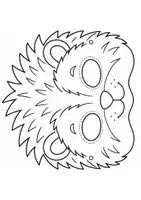 Vorschau - Bildkarten - Herbst- & Halloween-Masken | 12 Vorlagen zum Ausmalen & Ausschneiden | Grundschule - Seite 3
