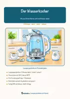 Vorschau - Arbeitsblätter - Der Wasserkocher – Lesespurgeschichte mit Rätselaufgaben (Klasse 8) - Seite 1