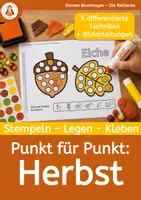 Vorschau - Arbeitsblätter - Herbst – Punkt für Punkt | Dot Marker, Feinmotorik & Wahrnehmung für Kindergarten, Vorschule, Klasse 1 & Förderschule - Deckblatt