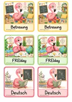 Vorschau - Bildkarten - Tagestransparenzkarten Flamingoklasse Flamingo - Seite 2