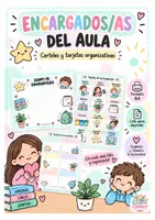 Vista previa - Decoración del aula - Encargados del aula | Tarjetas de responsabilidades - Portada