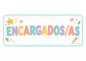 Vista previa - Decoración del aula - Encargados del aula | Tarjetas de responsabilidades - página 2