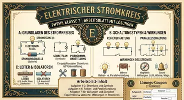Vorschau - Unterrichtsreihen - Elektrischer Stromkreis | Physik Klasse 7 - Deckblatt