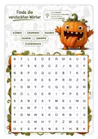 Vorschau - Arbeitsblätter - Suchsel Halloween (inkl. Lösungen) - Seite 1