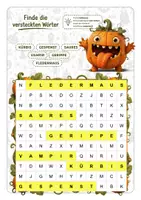 Vorschau - Arbeitsblätter - Suchsel Halloween (inkl. Lösungen) - Seite 2