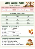 anteprima - Esercizi - I Verbi dell'Autunno — Schede sul Verbo Facilitate DSA/BES - Pagina 2