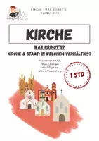 Vorschau - Arbeitsblätter - Kirche | Staat Verthältnis Trennung Kooperation - Deckblatt