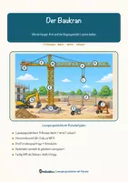Vorschau - Arbeitsblätter - Der Baukran – Lesespurgeschichte mit Rätselaufgaben (Klasse 8) - Seite 1
