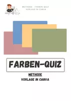 Vorschau - Spiele - Methode Farben-Quiz | Vorlage Canva - Deckblatt
